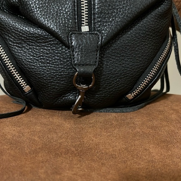 Black Leather Rebecca Minkoff Backpack - Picture 12 of 15
